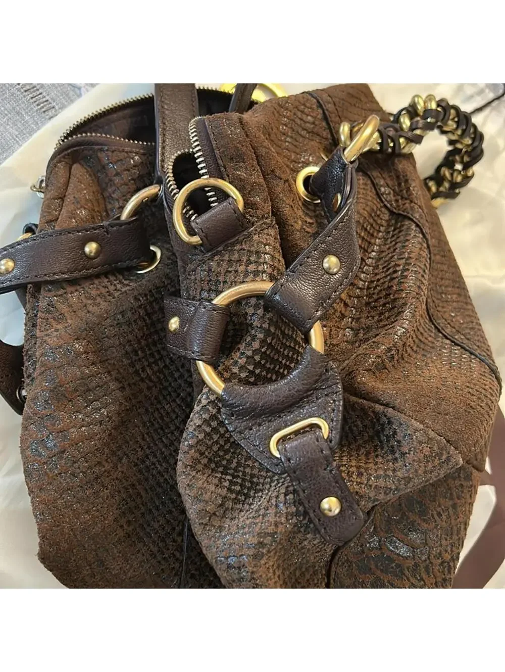 Michael Kors Brown Leather Handbag